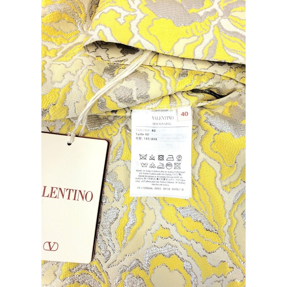 $7000 Valentino Iris Women's Floral Brocade Coat Jacket Size 40 / US 4 - Italy - Picture 6 of 7